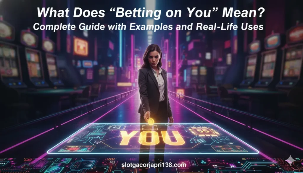 What Does “Betting on You” Mean? Complete Guide with Examples and Real-Life Uses Betting on You